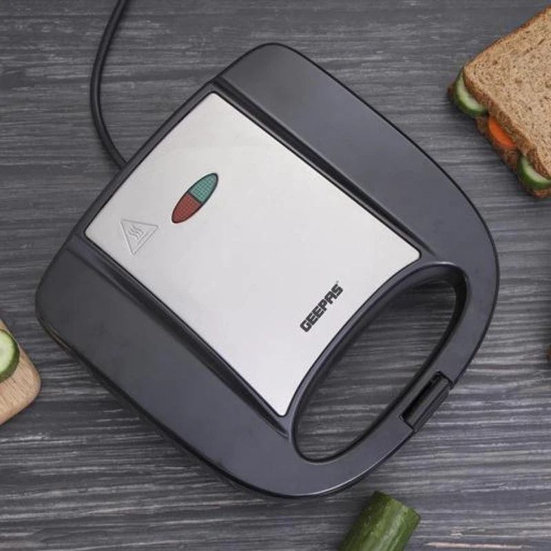 Geepas 2-Slice Grill Maker GGM6001 - Panini Press Style