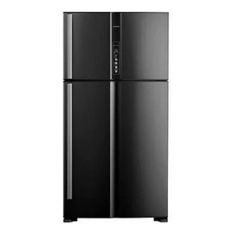 Hitachi 770L Top Freezer Fridge | Brilliant Black, X-Large