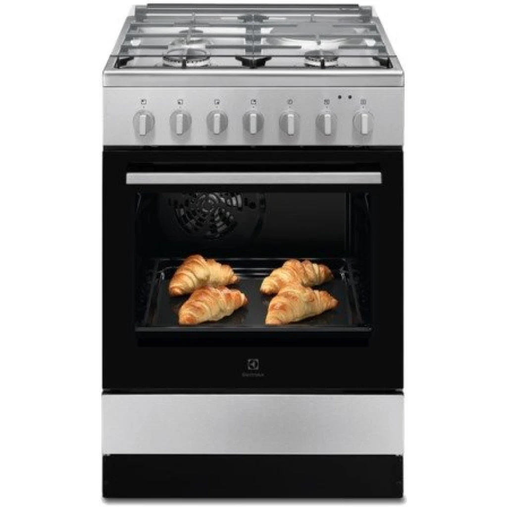 Electrolux 60cm Mixed Cooker (3+1) | 3 Gas 1 Electric Oven Grill Rotisserie LKM6200IX