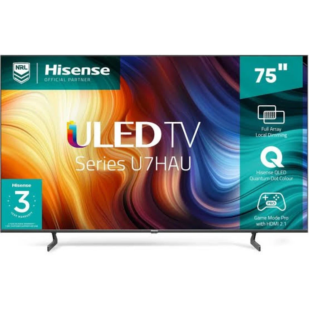 Hisense 75" inch U7N 4K ULED TV | Full Array | Dolby Vision