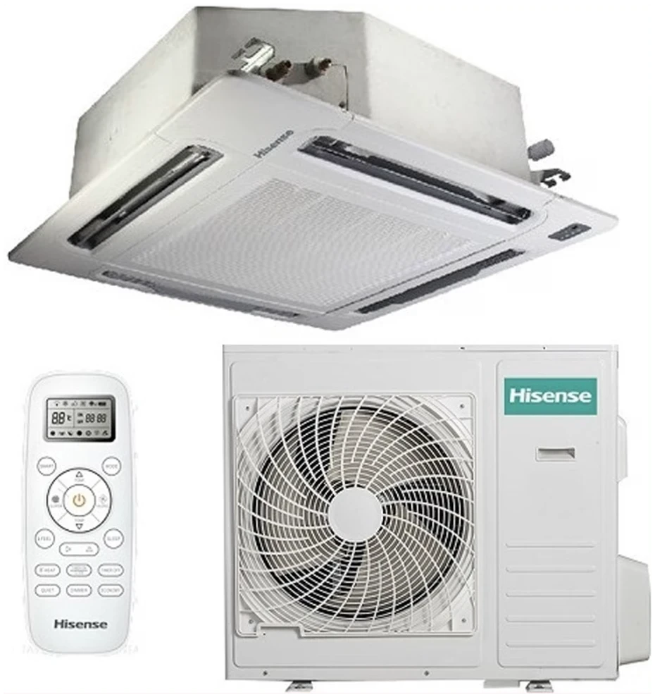 Hisense 12000 BTU Ceiling Cassette AC | 360 Degree Airflow | Elegant & Efficient