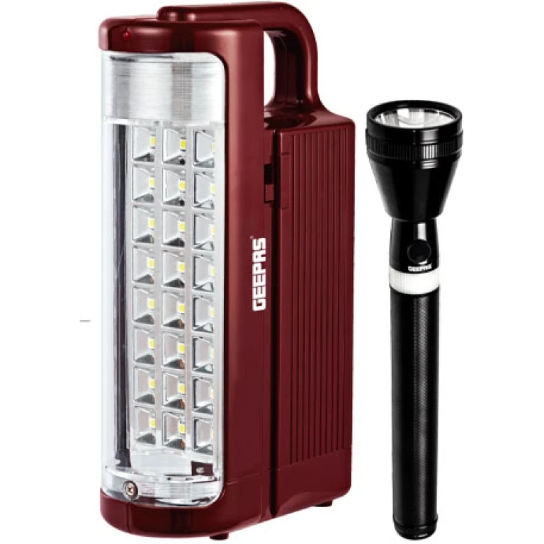Geepas Rechargeable LED Lantern & Flashlight Combo GE51029
