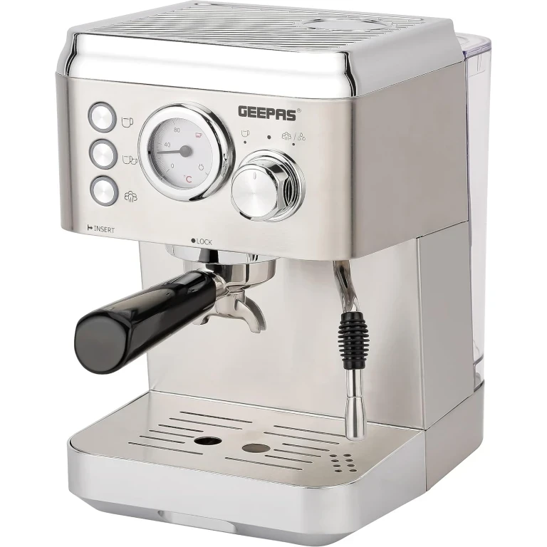 Geepas 20 Bar Espresso & Cappuccino Maker GCM1523 - 1.8L