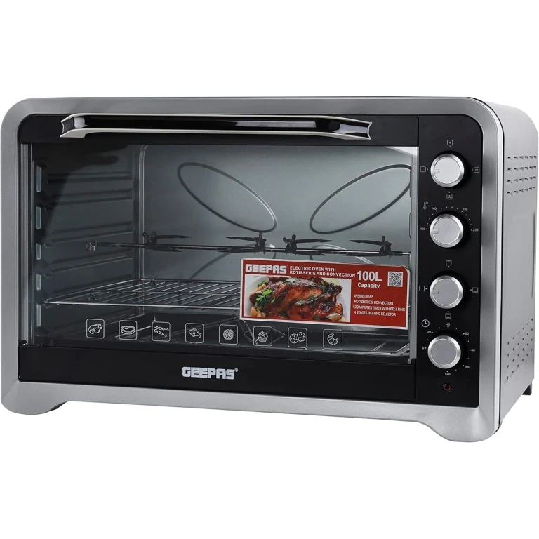 Geepas Electric Oven with Rotisserie GO34027 - 100L Extra Large