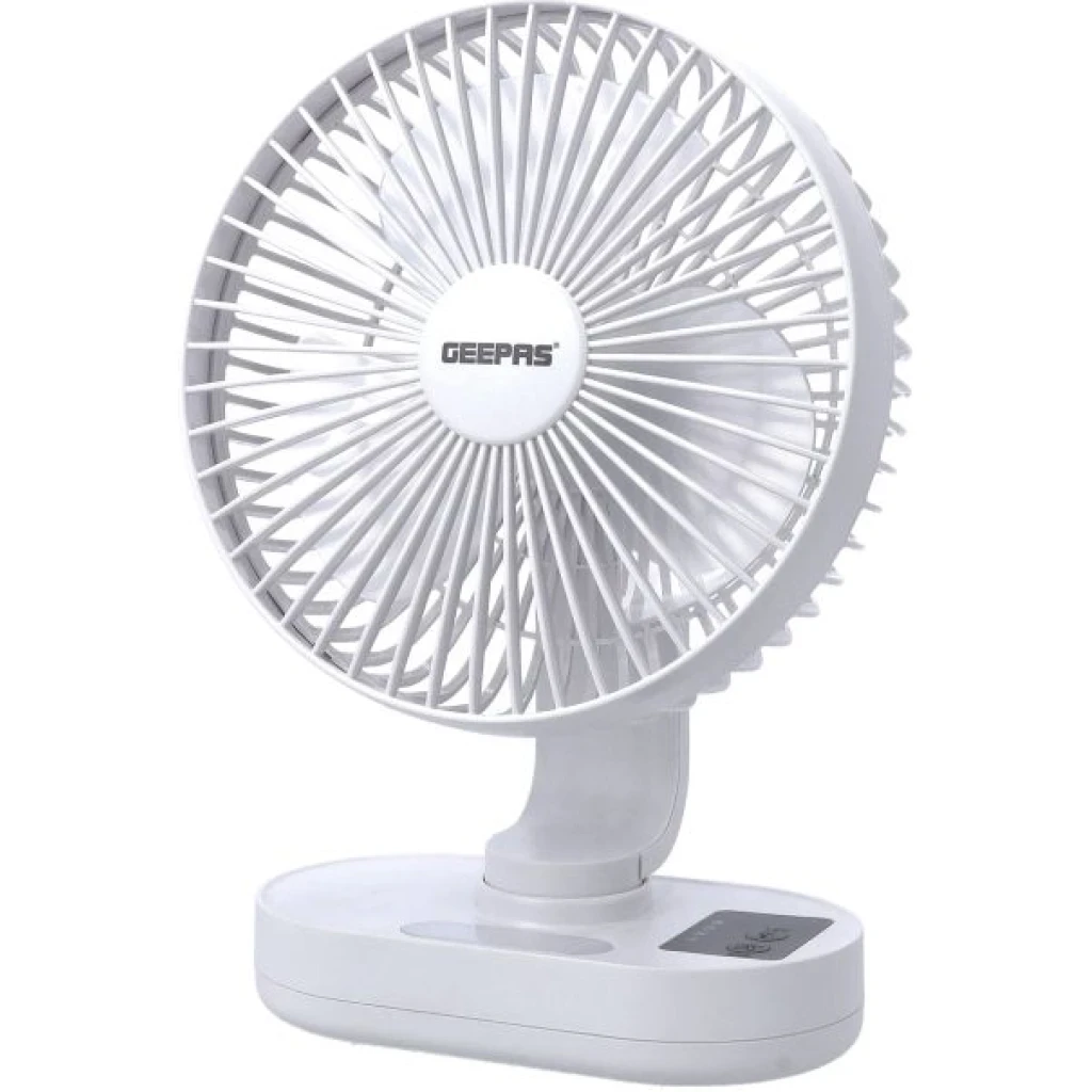 Geepas 8-inch Rechargeable Fan with Light GF21157