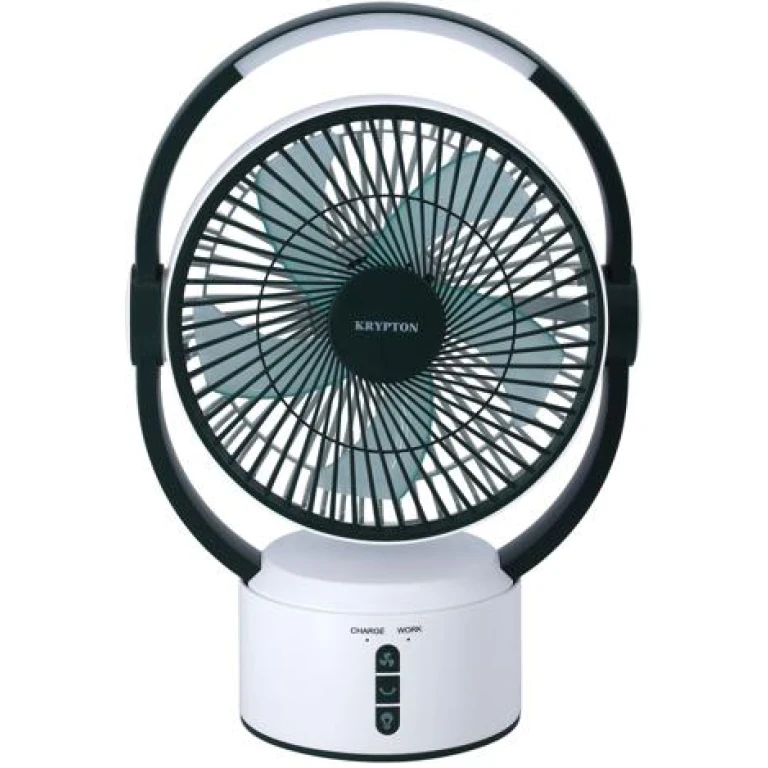 Krypton 8-inch Rechargeable Fan with Light KNF6293N