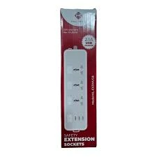 Klass KL-3W-USB 3 way Kl-Power Extension With USB [3 Meter Cable Length]