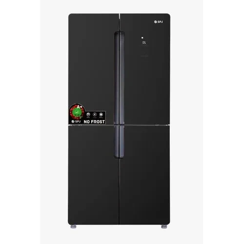 SPJ 559 Litres4 Door Frost Free Refrigerator Black Glass