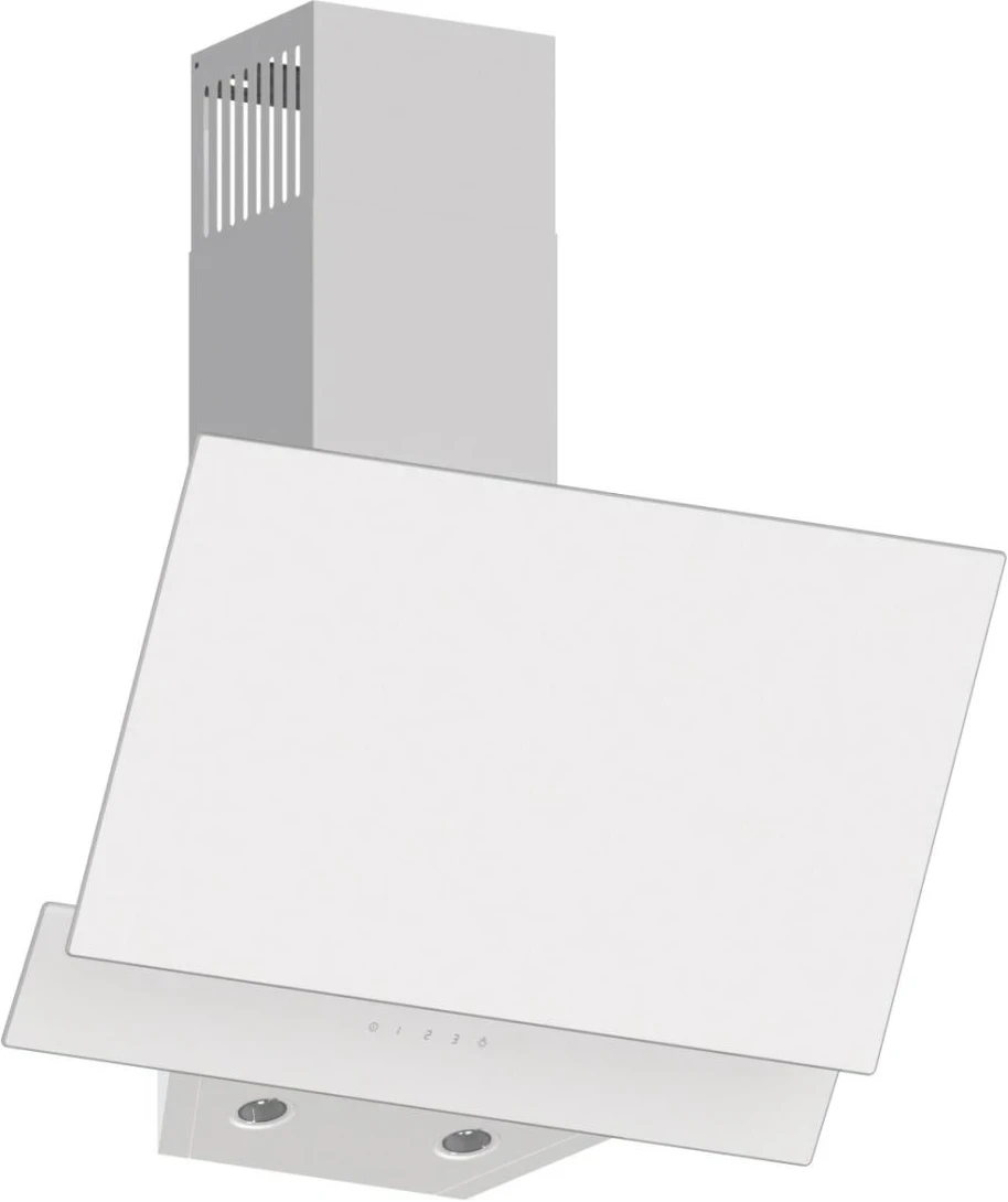 Blue Flame 60cm Chimney Cooker Hood (Black Glass) - CH130