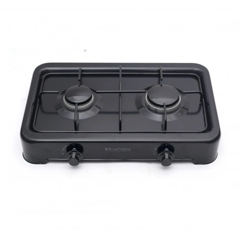 Blue Flame Desktop 2-Burner Gas Cooker - O-200B desktop 2 gas burners-balck colour